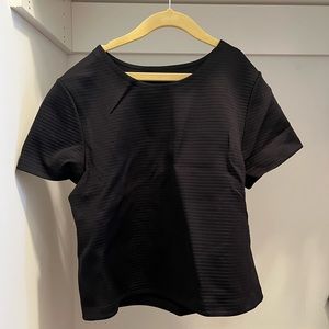lululemon black dress top cropped!